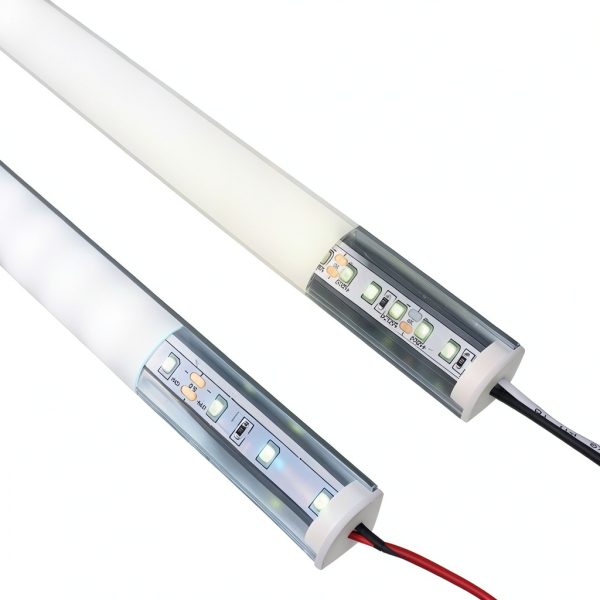 Sunny Wood LED Strip Aluminum Channel with Matte PC Cover 6.56FT-7