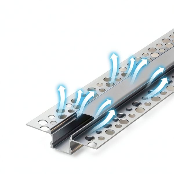 Glooglitter LED Diffuser Channel 0.49" White 10‑Pack Aluminum-5