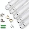 Sunny Wood Aluminum Channel 6.56FT with PC Cover - V Shape Track-0