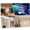 Muzata U116 Aluminum LED Channel 10Pack Silver Hanging Mount-1