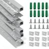YeaLunong LED Channel 3.3FT Silver Aluminum Milky Diffuser-0