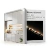 Muzata V Shape LED Aluminum Channel 10pcs 6.6ft Milky White Diffuser-2