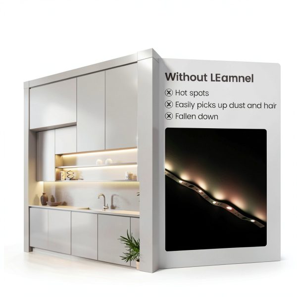 Muzata V Shape LED Aluminum Channel 10pcs 6.6ft Milky White Diffuser-2