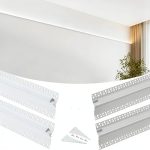 Besseto Plaster LED Channel 12mm Aluminum Profile with Diffuser Kit-0