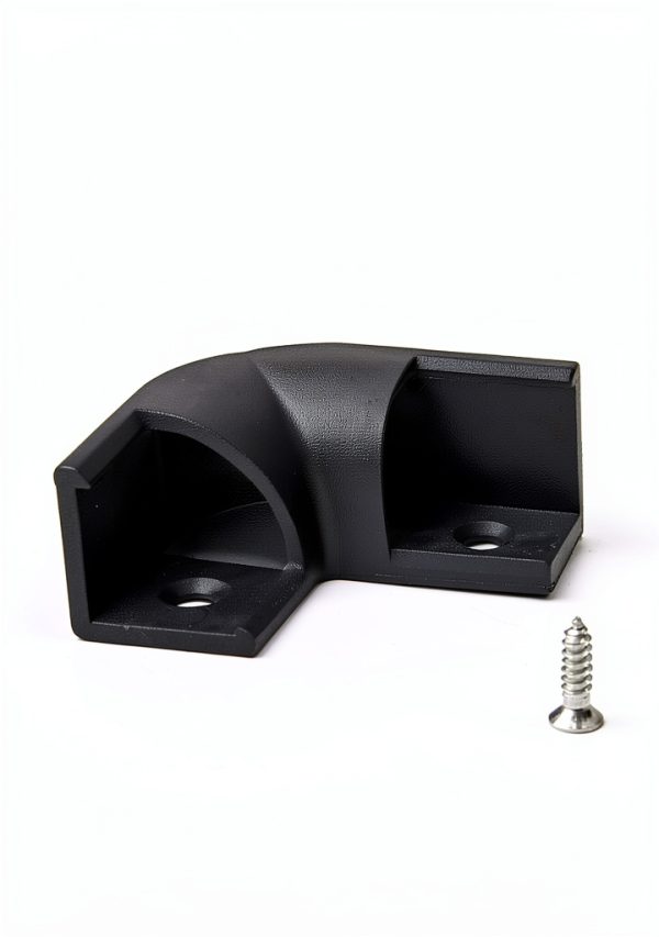 HAMRVL LED Channel Corner Connector 45x45mm Black 90° Aluminum-2