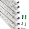 YeaLunong LED Channel 3.3FT Silver Aluminum Milky Diffuser-3