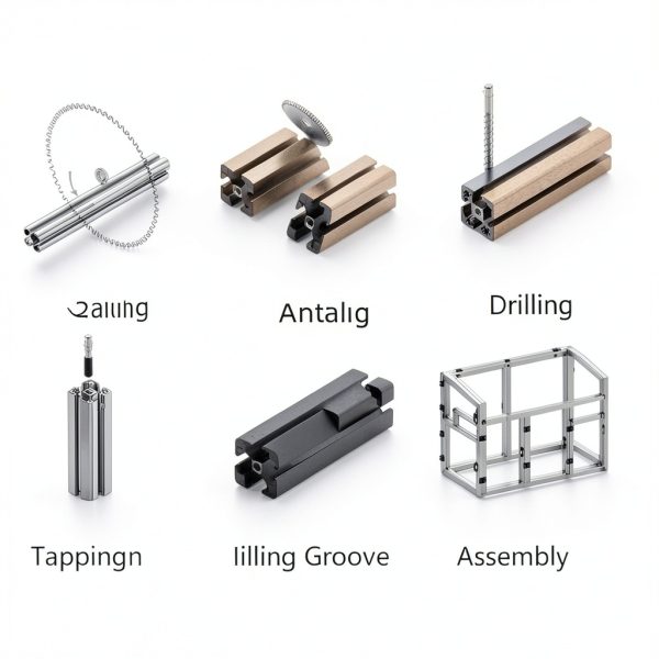 Kwweeoo 20120 T Slot Aluminum Extrusion 250mm Silver Linear Rail Frame-2