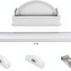 Muzata U106 LED Channel Aluminum Profile Flexible 6in Bend 10-Pack-2