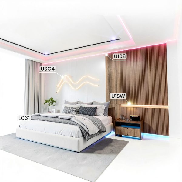 Muzata U108 White LED Channel 20mm 10Pack*3.3FT Spotless Diffuser-4