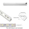Sunny Wood Aluminum Channel 6.56FT with PC Cover - V Shape Track-1