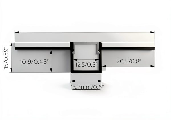 Flexible Aluminum LED Channel SuperlightingLED P5615 3 Piece Silver-2