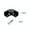 HAMRVL LED Channel Corner Connector 45x45mm Black 90° Aluminum-5