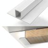 Shuwea Aluminum LED Channel T Shape 10Pack White 1m-0