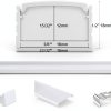 Muzata LED Aluminum Channel U1SW Spotless Waterproof 16mm x 12mm-4