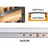 DEIGCYU LED Aluminum Channel U‑Shape 12mm Fit with Milky Diffuser 10-1