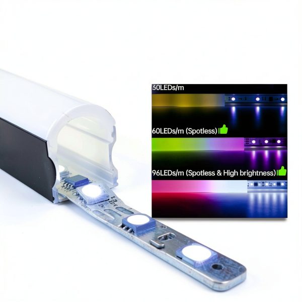 Muzata U108 LED Channel 20mm Aluminum Profile 10 Pack Diffuser-2