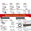 LED Strip Channel Muzata U102 Aluminum with White Diffuser 39in-8