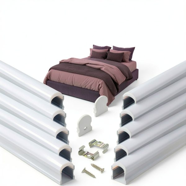 Muzata U108 LED Channel 20mm Aluminum Profile 10 Pack Diffuser-0