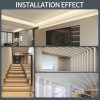 LED Channel 6 Pack Trimless Aluminum Profile with Milky Diffuser HQZM-3