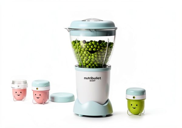 NutriBullet NBY-50100 Baby Complete Food-Making System, 32-Oz, White, Blue, Clear-3