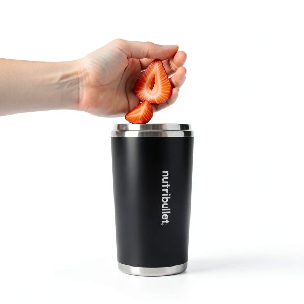 nutribullet Flip Portable Blender with Insulated Cup, Cordless, Black, NBPB50350AK-13