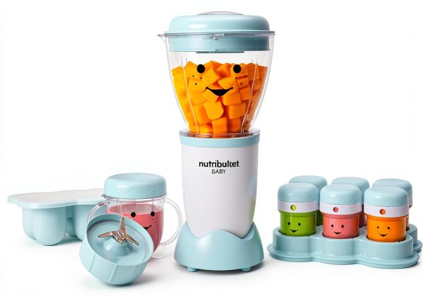 NutriBullet NBY-50100 Baby Complete Food-Making System, 32-Oz, White, Blue, Clear-0