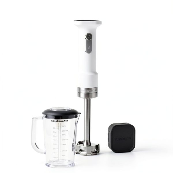 KitchenAid Go Cordless Hand Blender with Accessories - battery included, KHBRV75, Porcelain White-2