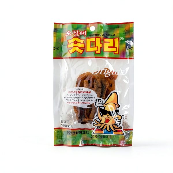 CUTIE MANGO Dried Squid Short Legs Original Flavor 0.7oz x 5 Pack-1