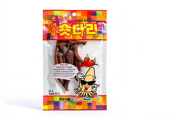 Korean Spicy Dried Squid Legs by Hanyang - Chewy, Sweet & Salty, 0.7oz-3