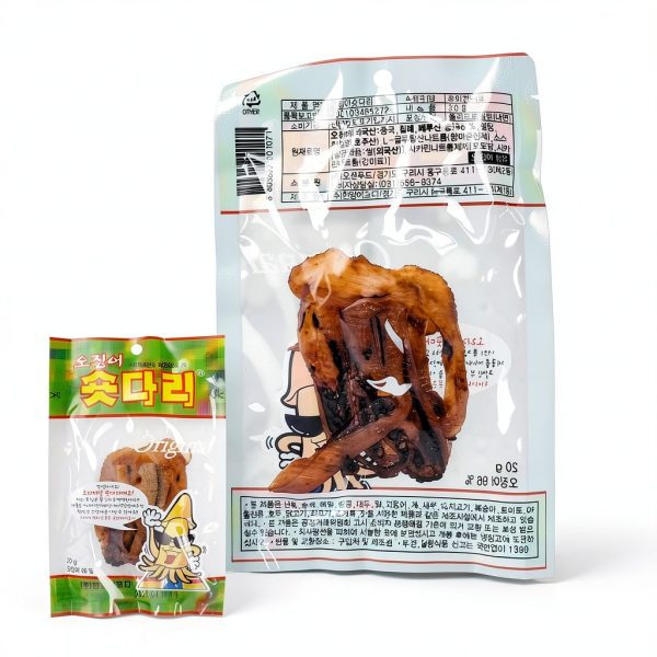 CUTIE MANGO Dried Squid Short Legs Original Flavor 0.7oz x 5 Pack-7