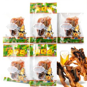 CUTIE MANGO Dried Squid Short Legs Original Flavor 0.7oz x 5 Pack-0